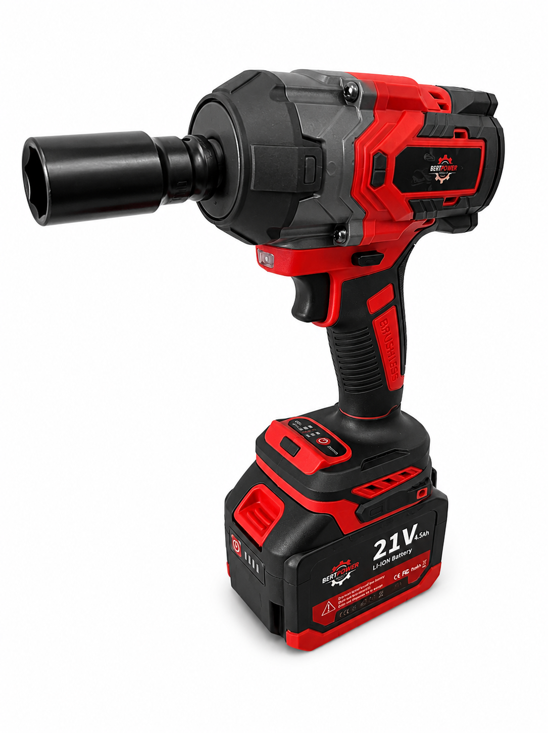 Bertpower 21V Brushless Accu Slagmoersleutel 750Nm