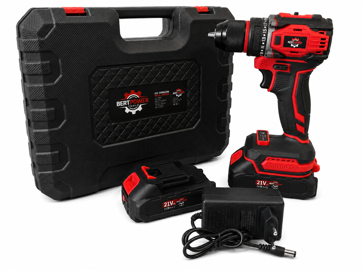 Bertpower 21V Brushless Accuboormachine