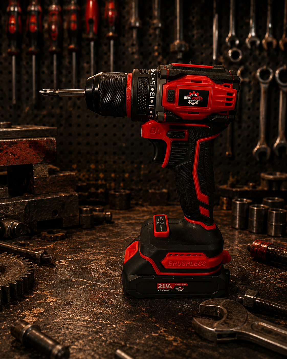 Bertpower 21V Brushless Accuboormachine