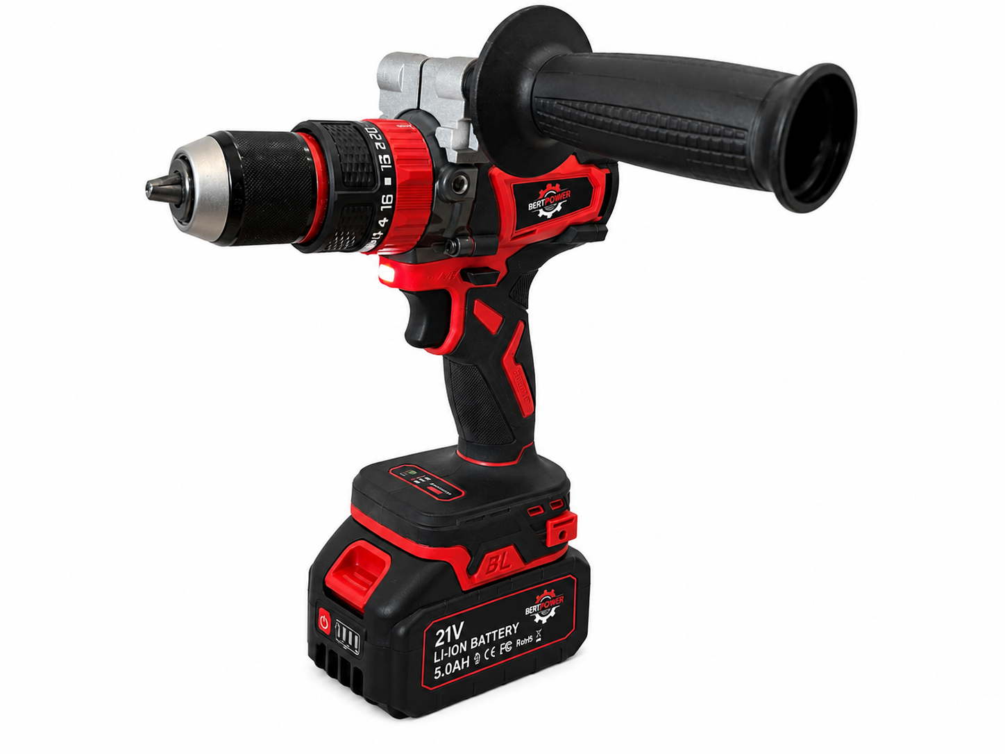 Bertpower 21V Brushless Accu Klopboormachine