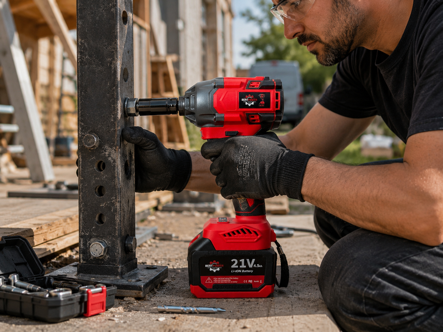 Bertpower 21V Accu Impact Wrench