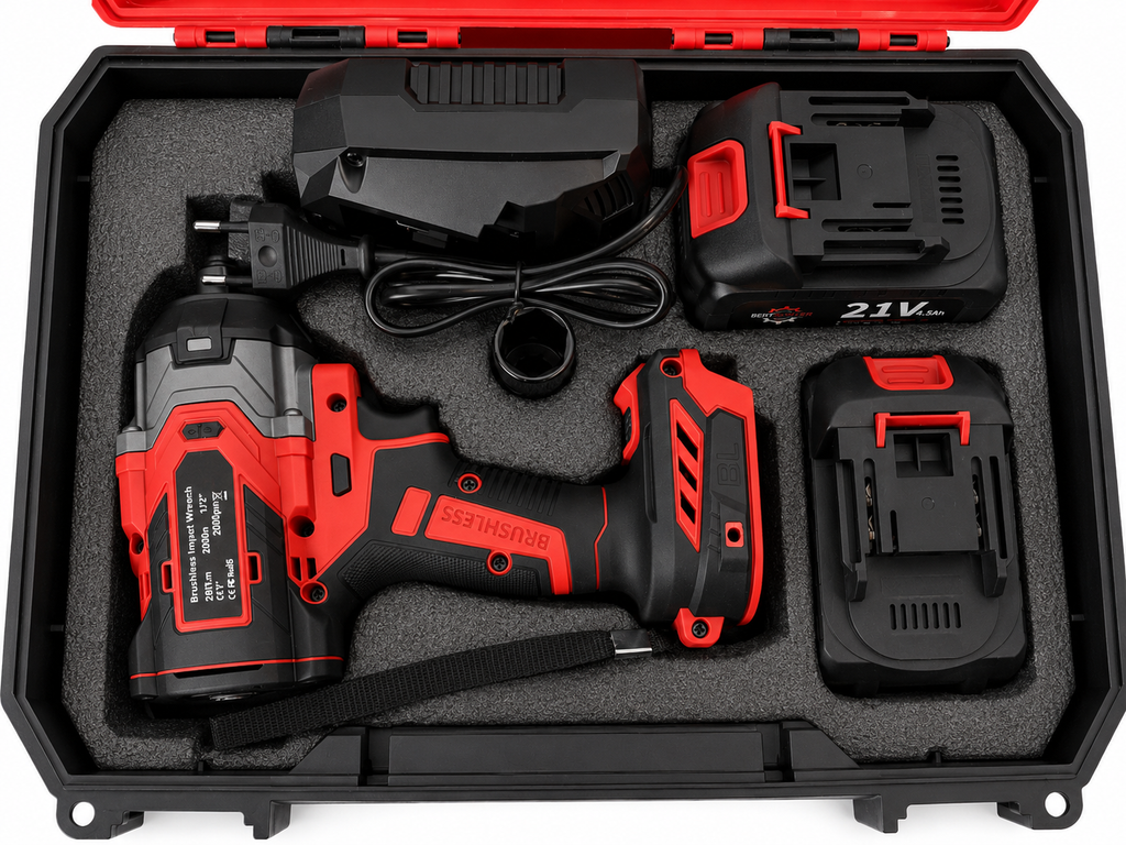 Bertpower 21V Brushless Accu Slagmoersleutel 750Nm