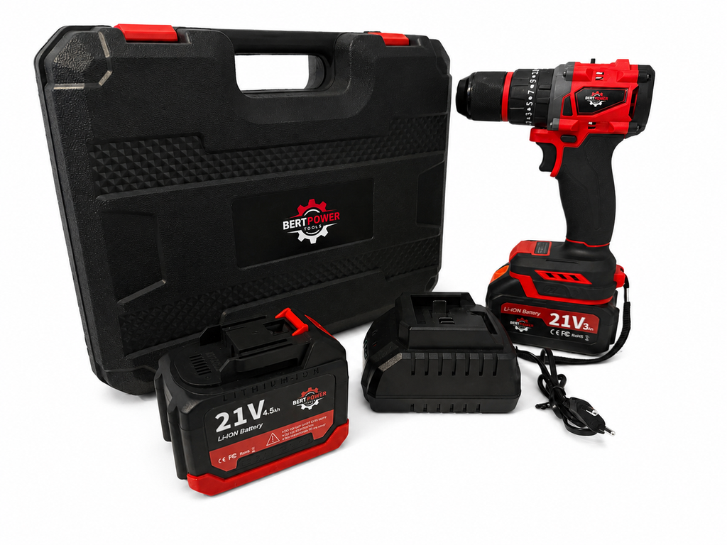 Bertpower 21V Accuboormachine Brushless