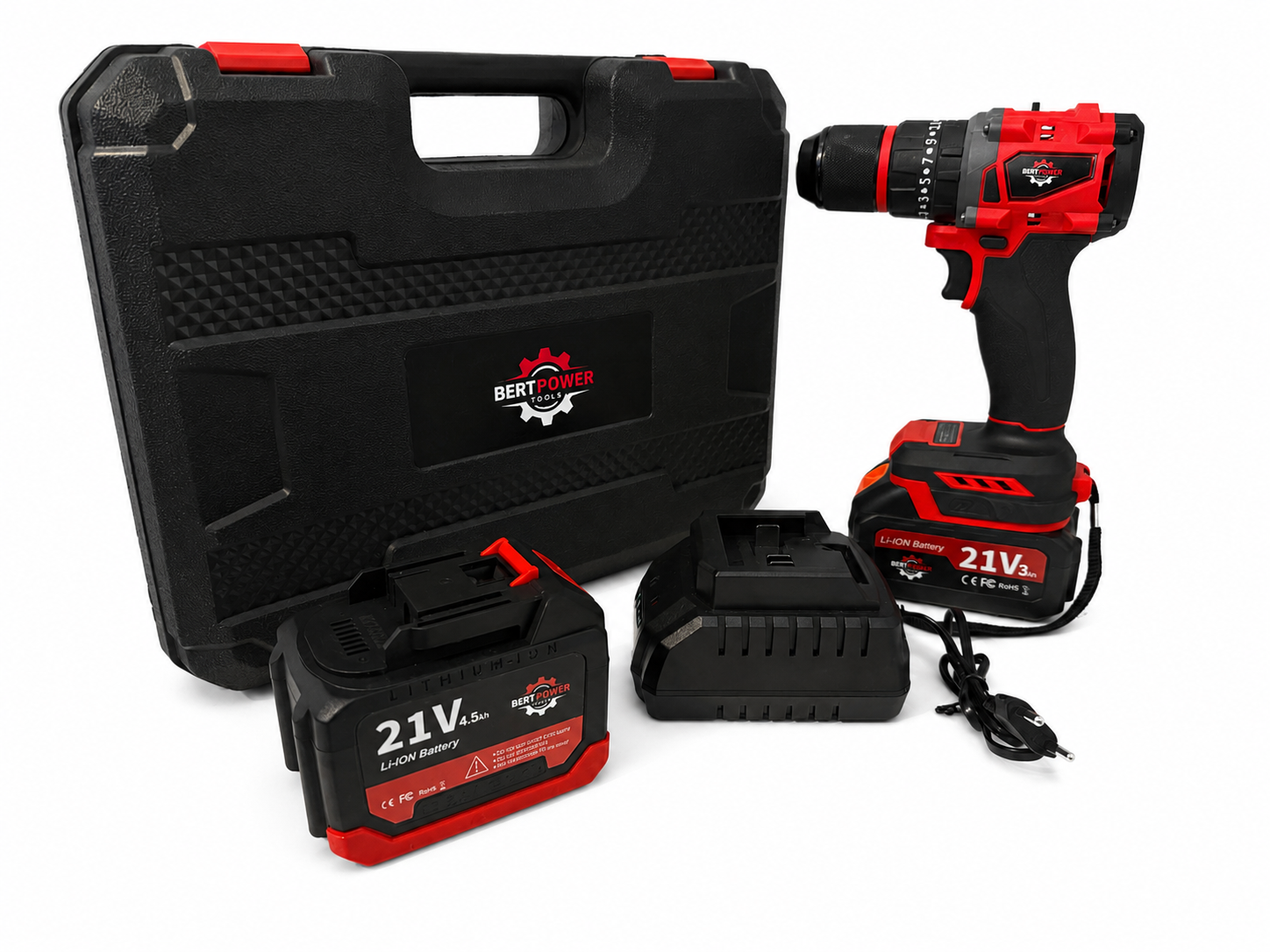 Bertpower 21V Accuboormachine Brushless